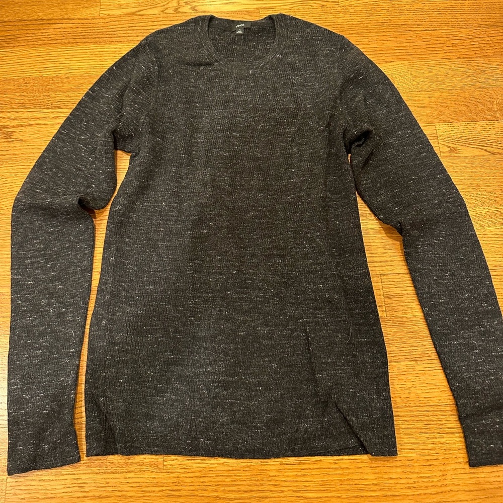 Vince gray/black Cotten Sweater Small